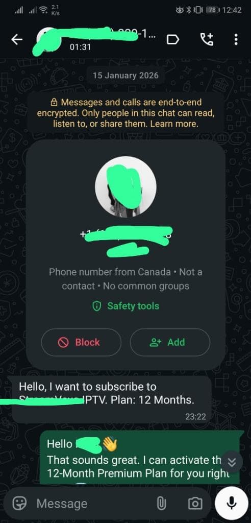Choose a Plan on WhatsApp